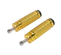 Cale Pied Arrière pour moto Confort Anti-Vibration 9.5cm Cale(Gold) | Structure pour robuste, résistance pour usure, , chocs, pour passager arrière, durable