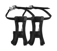 Cale-Pied de Vélo de Route et VTT, Lot, Plastique Noir | Sangles de Pédale, Accessoire Vélo pour Route et Montagne, Sandales Femme