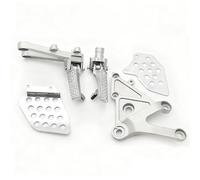 Cale Pied Moto à Montage Direct, Accessoires Moto Repose Pieds Route Sport Assemblée Compatible avec Honda CBR 600RR 2003-2006(Sliver)