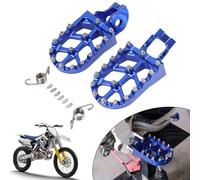 Cale Pied Moto,CNC Aluminium Pied Pegs Pédales Repose-pieds-Bleu