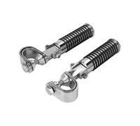 Cale Pied Moto Lot De 2 Repose-pieds Universels Pour Levier Vitesse Moto Pédale Démarrage Accessoires Tige Protection 26 À 31 Mm Repose-pieds Moto(Silver)