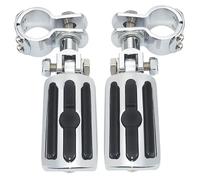 Cale Pied Moto pour Electra pour Road pour King pour Street pour Glide 1-1/4"Barres Chrome Moto Autoroute Pince Repose-Pieds Repose-Pieds Pédale Repose-Pieds Montage Moto Repose-Pieds (Couleur : Stye