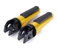 Cale Pied Moto Pour ER-6F 2006-2016 Pour ER-6N 2005-2016 Pour NINJA 125 2019 Pour Z250SL 2015-2016 Accessoires Moto Repose Pieds Avant(Yellow)