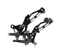 Cale Pied Moto Pour MSX125 Pour MSX 125 2013 2014 2015 CNC Moto En Aluminium Réglable Ensemble Arrière Repose-pieds Pédales Repose-Pieds(Noir)