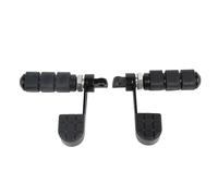 Cale Pied Moto Pour Softail Pour Sportster Pour FXWG Pour FXR Motorcycle Foot Pegs With Heel Rest Modified Replacement Upgrade Modified Parts Accessories(Black)