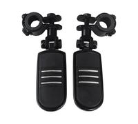 Cale Pied Moto Repose-Pieds de Moto 1" 1-1/4" avec Pince de Fixation pour pédales de Route Street Glide pour Road King Electra pour Davidson pour Dyna