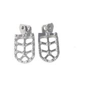 Cale Pied Moto Repose-pieds De Moto Pour SLR 650 1997-2000 SLR650 FX650 Vigor FX 650 1999-2003(Argent)