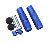 Cale Pied Moto Repose Pieds En Aluminium Pour Moto VTT Scooter Dirt Bike Pédales Accessoires Universels De Remplacement Modifiés(Blue)