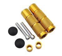 Cale Pied Moto Repose Pieds En Aluminium Pour Moto VTT Scooter Dirt Bike Pédales Accessoires Universels De Remplacement Modifiés(Yellow)