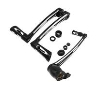 cale Pied Moto Repose-Pieds Pédales Kit Pédales Bras Frein avec Levier Changement Talon Et d'orteil Moto, Chevilles Manette Vitesse pour pour Touring FLT FLHX FLHT FLHR FLTR 2008 - 2018