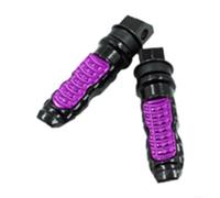 Cale Pied Pour Moto Terrain - Repose Pieds Arrière Solide en Alliage d'Aluminium - Pédale Confortable Scooter Motocross(purple)