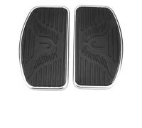 Cale Pieds Moto Repose-pieds avant et arrière larges pour pilote conducteur compatibles avec Yamaha Dragstar Kawasaki. Compatible Honda Shadow(Rear)
