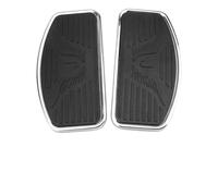 Cale Pieds Moto Repose-pieds avant et arrière larges pour pilote conducteur compatibles avec Yamaha Dragstar Kawasaki. Compatible Honda Shadow(Front)