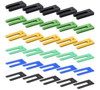 Cale Plastique de Reglage, Entretoise Jeu de Cale Fenetre 30 Pièces - 35 x 75 mm - Cales en Plastique Pour Terrasse Bois, Lambourdes, Carrelage, Parquet - Calle PVC Plastic 1-10 mm