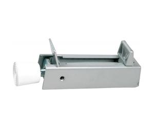 Cale-porte à pédale pour porte lourde - corps acier et double ressort - argent IBFM