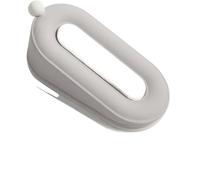 Cale Porte Butée de porte amovible en silicone forme beignet, cale for tapis, anti-collision et résistant au vent, for tous les sols(Grey (1 PC))