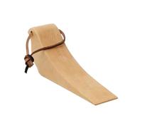 Cale Porte Butée de porte en bois forme d'oiseau Ventouse décorative fonctionnelle d'animal faite à la main Cale avec cordon cuir(Log color,1 Pieces)