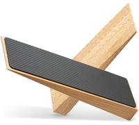 Cale-porte en bambou antidérapant - Lot de 2 blocs porte en bois - Arrêt de porte robuste avec base en caoutchouc - Cale-porte pour tous types de sols et de portes - Door stopper