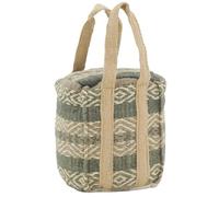 Cale-porte en coton et jute gris Gris