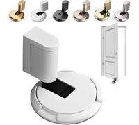 Cale Porte MagnéTique Moderne - Bloc Porte Design En MéTal, Bloque Porte Robuste Avec Amortisseur, Cale Porte Sol AdhéSive Ou VisséE, Calle Porte Sol Pour Maison Et Bureau, Door Stopper Discret (D)