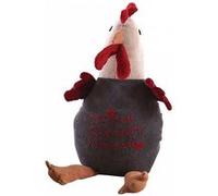 Cale-porte poule en velours Home sweet home 27 cm gris Gris G