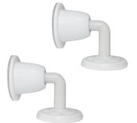 Cale Porte Sol Butée De Porte En Silicone Ne Nécessite Pas De Perçage,Anti-Collision,Butée De Porte Silencieuse Pour Mur Supérieur De Porte 2Pièces,Blanc