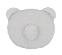 Cale Tête Bébé P'tit Panda - 0-6 Mois - Respirant - Luttre Contre Plagiocéphalie - 21x19cm Gris