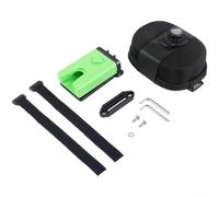 Cale Vélo Aluminium Alliage Base Élargie Stable | Alliage aluminium plastique, base élargie anti-dérapante, protège , léger et durable(Green + Packaging)