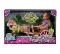 Caleche et cheval pour poupée STEFFI LOVE Evi - 12cm - Accessoires inclus Beige G