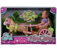 Caleche et cheval pour poupée STEFFI LOVE Evi - SILVERTORN - 12cm - Accessoires inclus