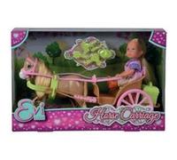 Caleche et cheval pour poupée STEFFI LOVE Evi SILVERTORN 12cm Accessoires inclus G