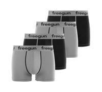 Caleçon Boxer Homme Coton, Lot de 4, Gris P2 (M)
