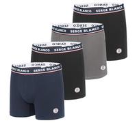 Caleçon Boxer Homme Coton, Lot de 4, Noir Fren (2XL)