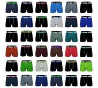 Caleçon Boxer Homme Coton, Lot de 5, Noir MLT (S)