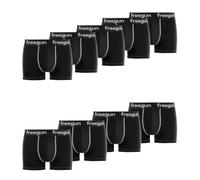 Caleçon Boxer Homme Coton, Lot de 9, Noir NR (L)