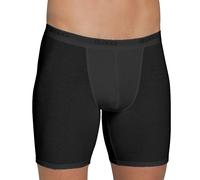 Caleçon Boxer Long Basic Hommes avec Elastique Extérieur Coton Stretch De Sloggi