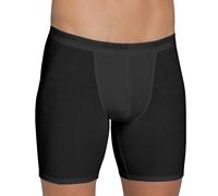 Caleçon Boxer Long Basic Hommes avec Elastique Extérieur Coton Stretch De Sloggi