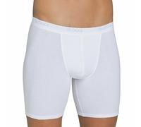 Caleçon Boxer Long Basic Hommes avec Elastique Extérieur Coton Stretch De Sloggi