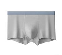 Caleçon boxeur en modal doux et respirant pour homme avec support de poche, tissu extensible confortable pour une utilisation active (XXXL gris)