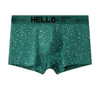 Caleçon classique en coton extensible avec taille confortable pour homme, vert, 3XL