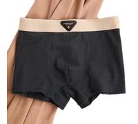 Caleçon confortable en nylon et soie glacée pour homme à séchage rapide pour un style de vie actif (M bleu)