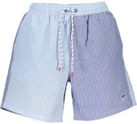 Caleçon de bain homme bleu : rayé, coton bio, détails pratiques, taille : XL Couleur : Azzurro