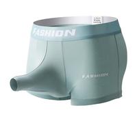 Caleçon d'éléphant pour homme avec pochette hamac, caleçons boxeurs légers avec nez d'éléphant, sangle de maintien respirante, amélioration des renflements salopes, couleur unie, short de sport, vert