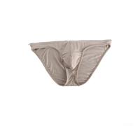 Caleçon d'été pour homme avec poche convexe en U élastique pour un soutien amélioré (gris clair)