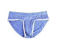 Caleçon éléphant pour homme - Élastique - String doux - Pour l'été - Confortable - Style décontracté - Pour les vacances à la plage à Hawaï, O bleu., L