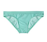 Caleçon éléphant pour homme - Sous-vêtements transparents en soie glacée pour homme - Sans sac - Culotte triangulaire étroite - Taille basse - Body en dentelle - Bleu clair XL