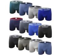 Caleçon en Coton pour Homme, Ample et Confortable, Absorbant la Transpiration et Respirant, Texture Douce. Chaud en Automne et en Hiver. Collection Uomo - M