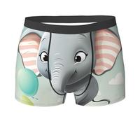 Caleçon Homme Bel Éléphant Sports sous-Vêtements Doux Nouveau Fitted Caleçons, pour Anniversaire, Petit Ami, Pères, S