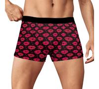 Calecon Homme Boxer,Boxer Hommes Rigolo,Produit catégorie Men&APOSS Underwear | Produit Titre sous-vêtements imprimés pour la Saint-Valentin - Mode Casual et Confortables pour Hommes (Red, M)