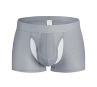 Calecon Homme Boxer Boxers Caleçons Caleçon Bambou Coton Sport Short en Maintien Testicules Calecons Hommes Fibre De Slip Lot Anti Transpirant Long Ultra Leger Shorty Culotte Taille Haute Respirant